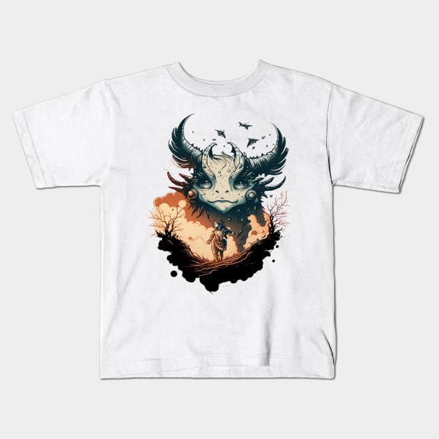 Mystical fantasy character. Kids T-Shirt by AndreKENO